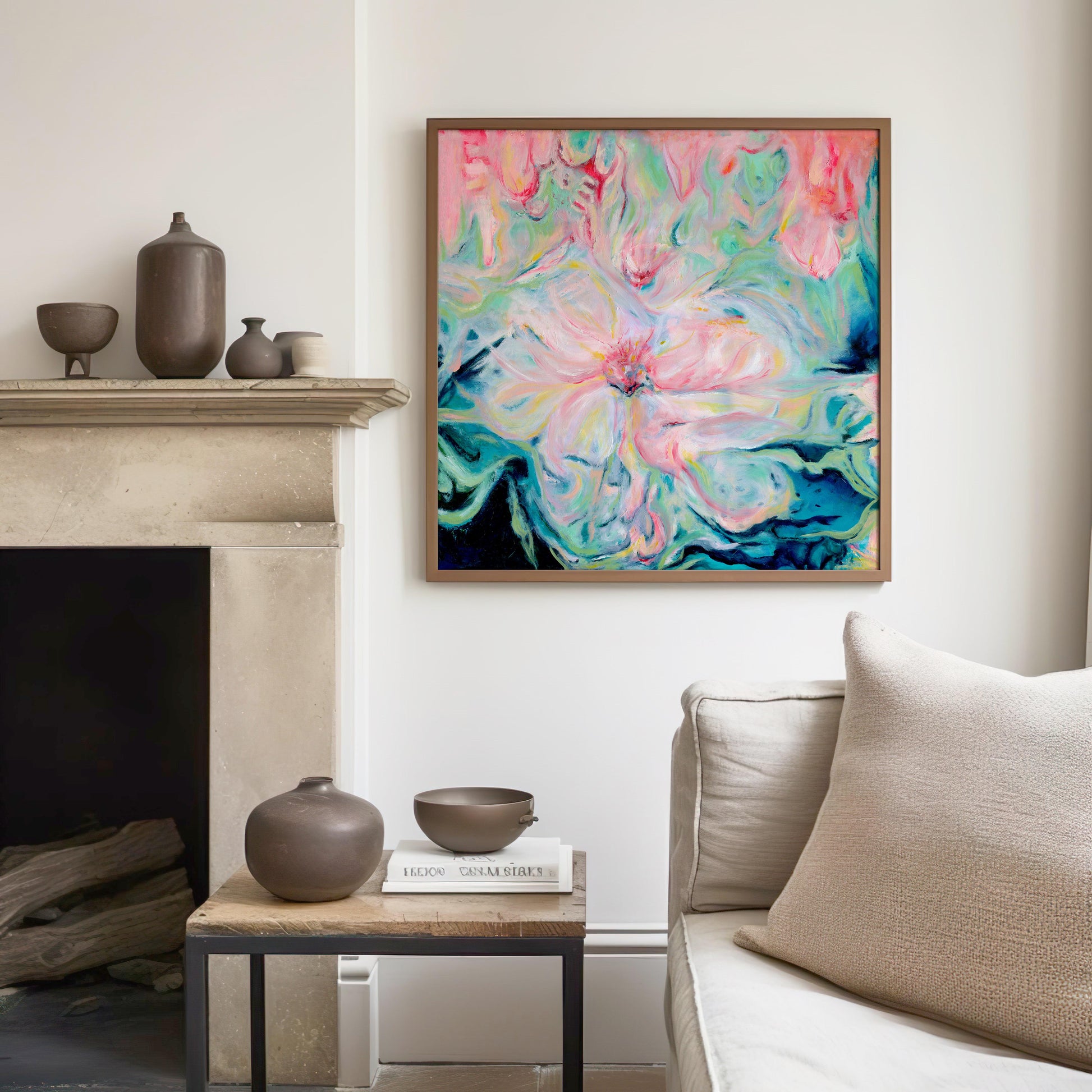 ‘Whispers of Spring’ – delicate pastel wall art symbolising new beginnings.