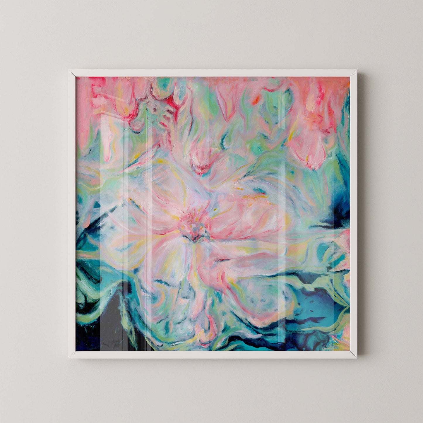 ‘Whispers of Spring’ – floral abstract print representing growth and new beginnings.