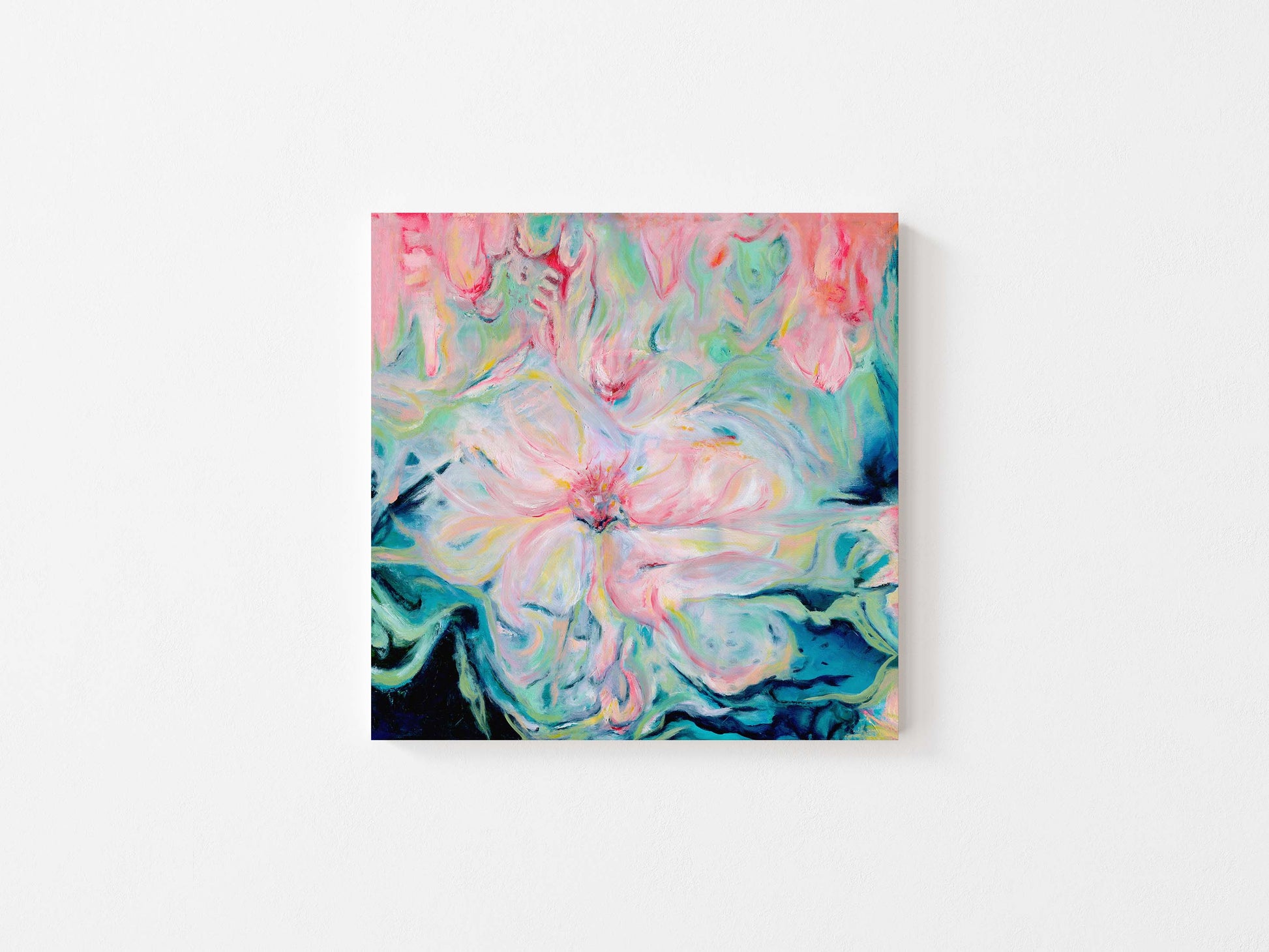 ‘Whispers of Spring’ – contemporary wall art with floral-inspired texture.