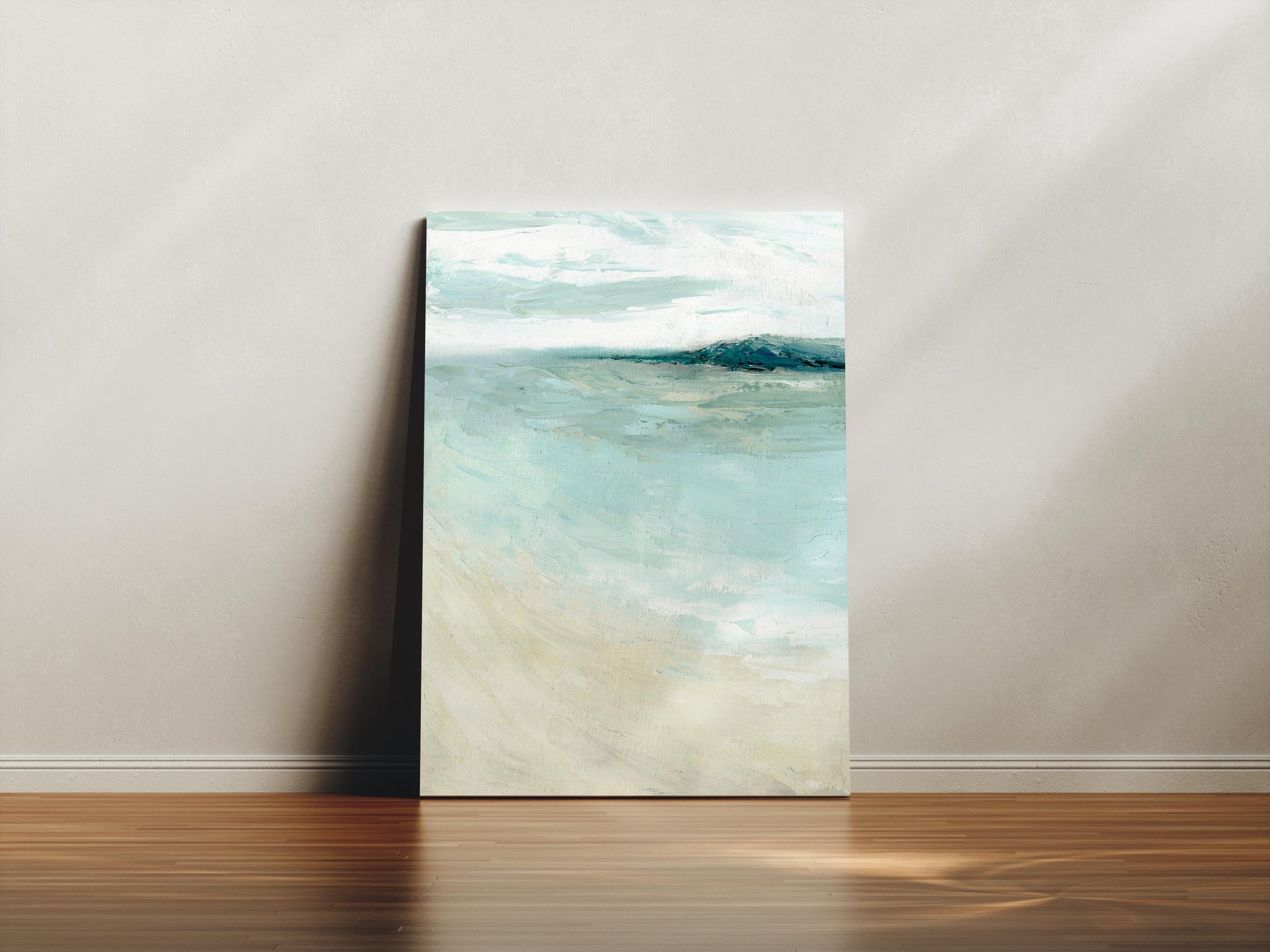 ‘Bramble Bush Bay Shores’ - Minimalist beach-inspired canvas print.