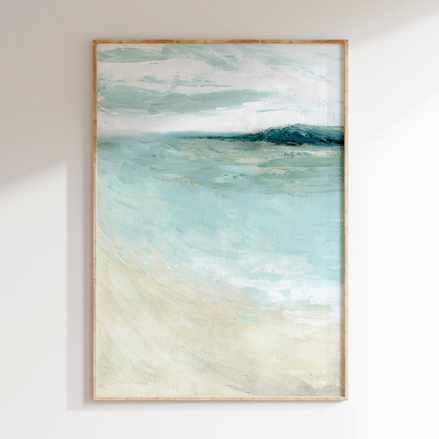 ‘Bramble Bush Bay Shores’ – oil painting print showing the serenity of Bramble Bay.