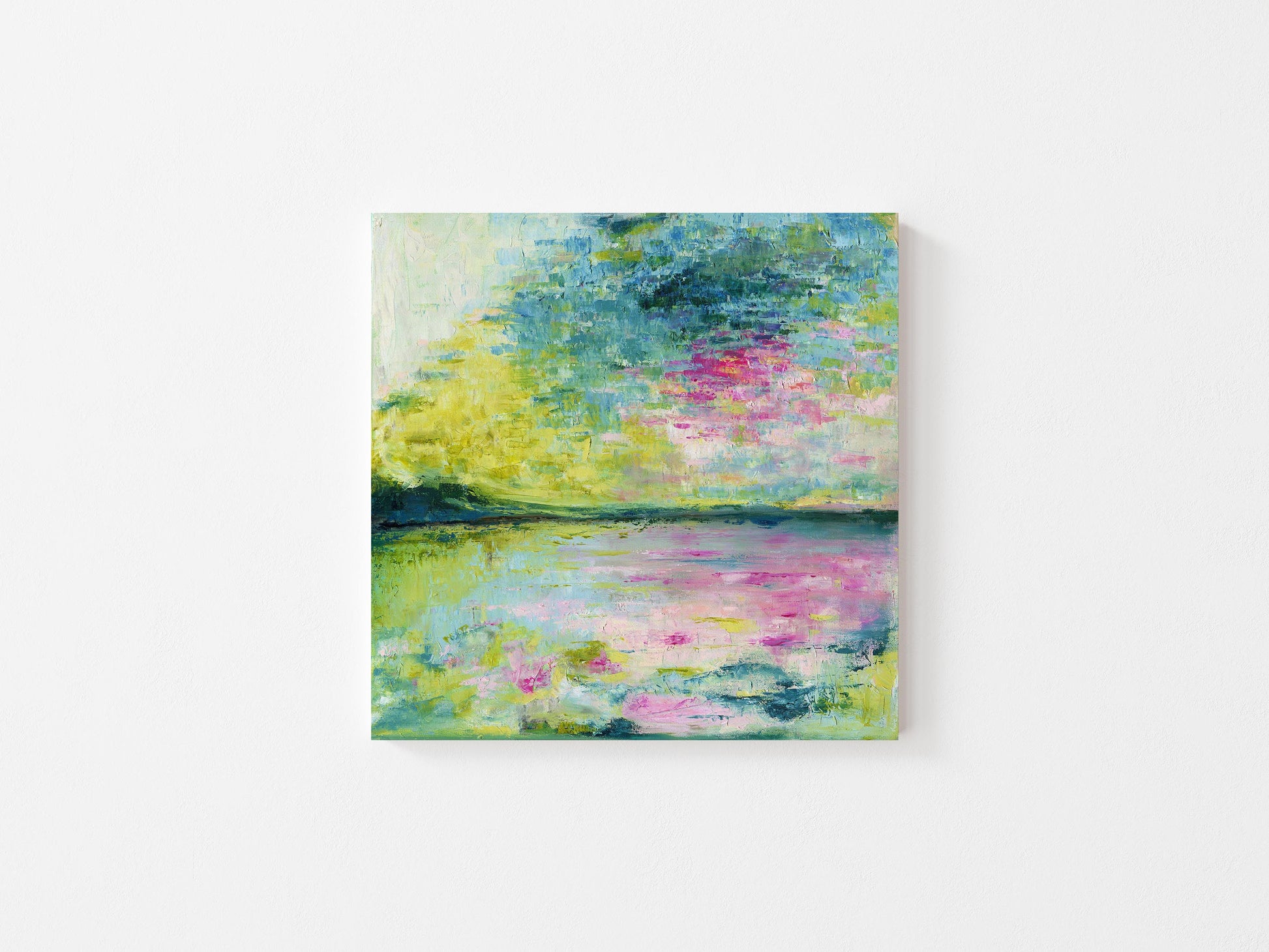 echoes in still water canvas print