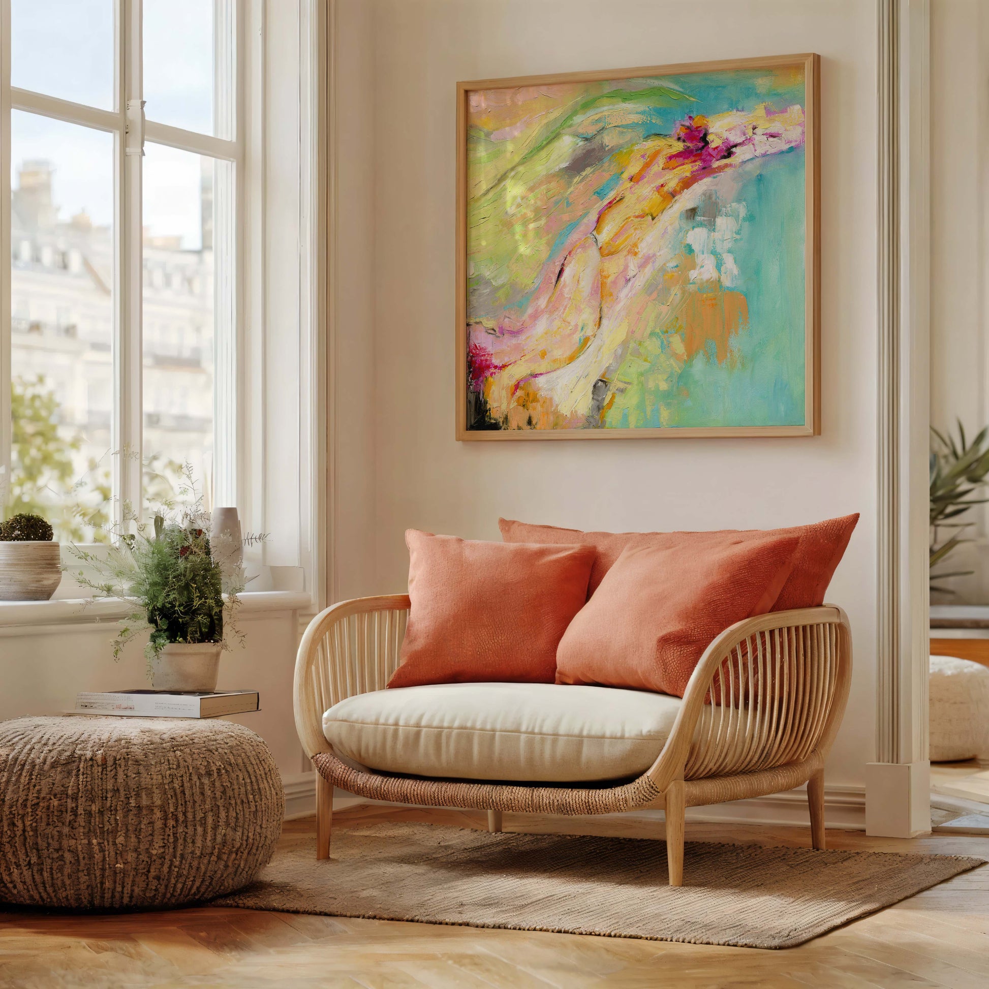 ‘Endless Summer’ - Abstract print full of joyful movement and flowing brushstrokes.