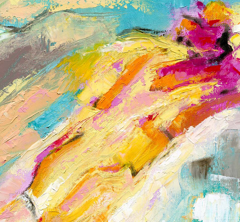 ‘Endless Summer’ – vibrant modern canvas radiating summer energy.
