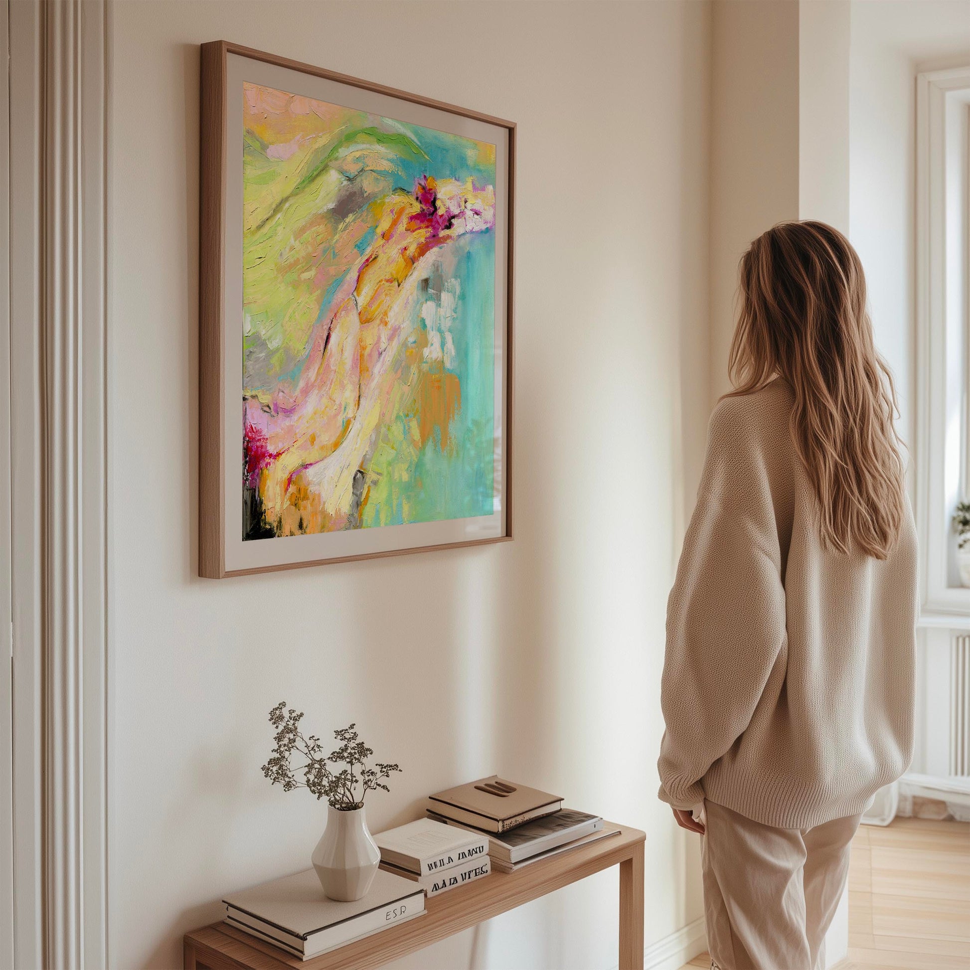 ‘Endless Summer’ - Summer themed abstract painting with energy and flow.
