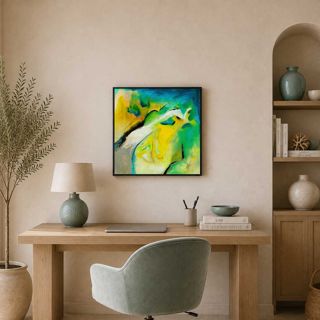 Leap of faith canvas painting
