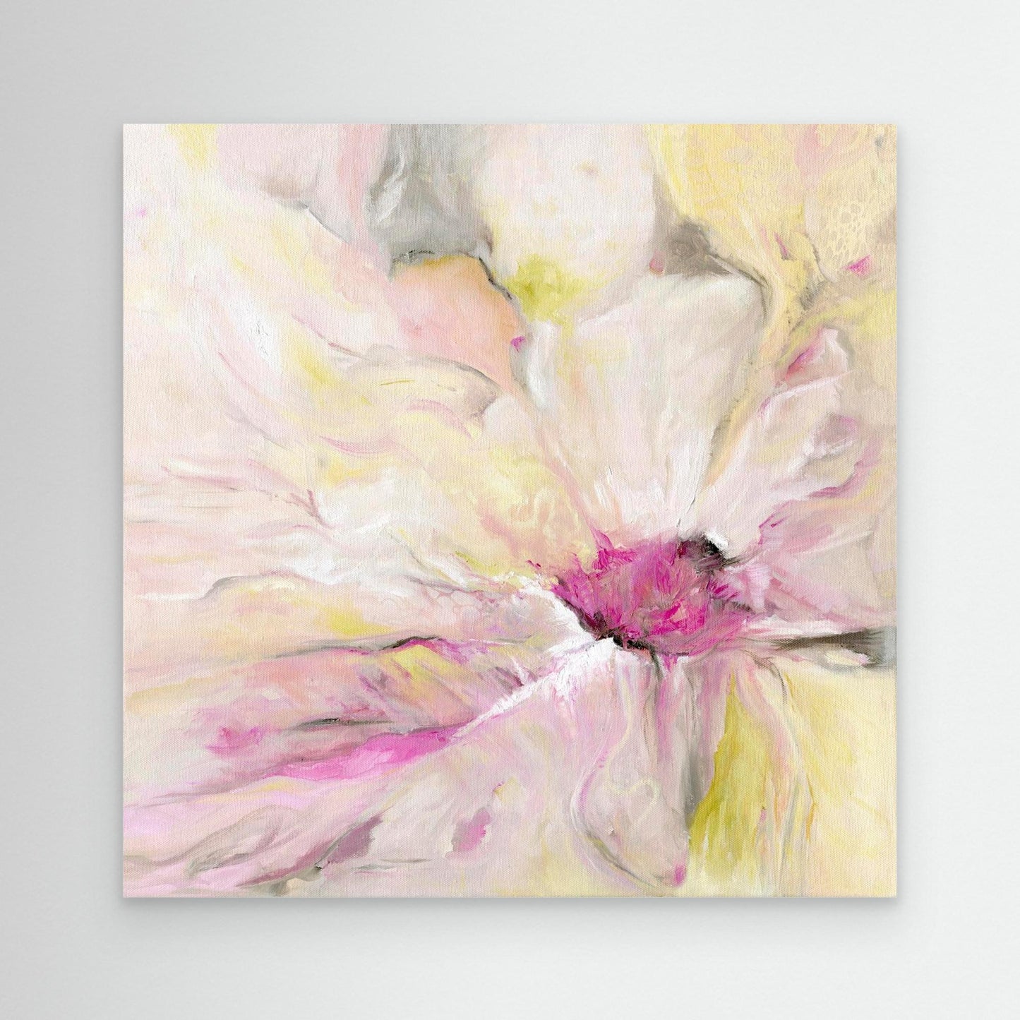 ‘Becoming’ – feminine modern canvas radiating calm and renewal.