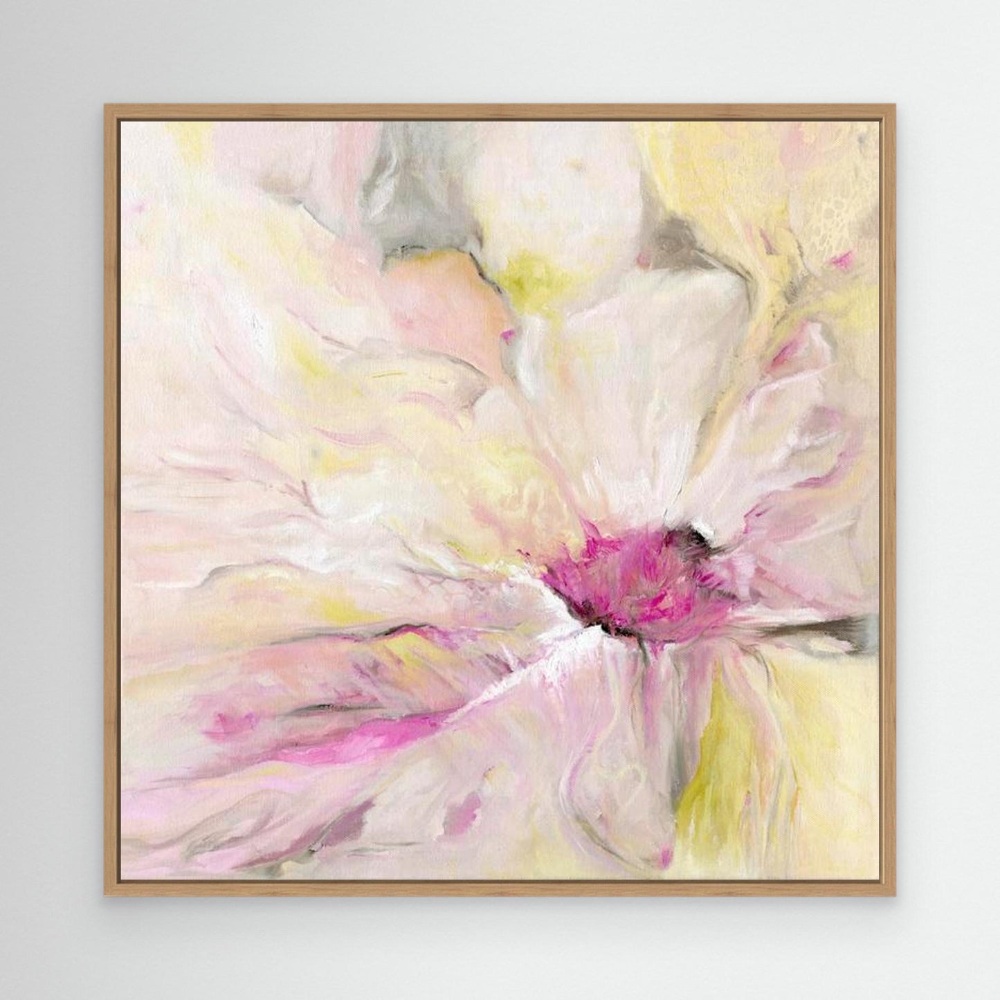 Becoming canvas print by Kate Shephard in an oak wood frame