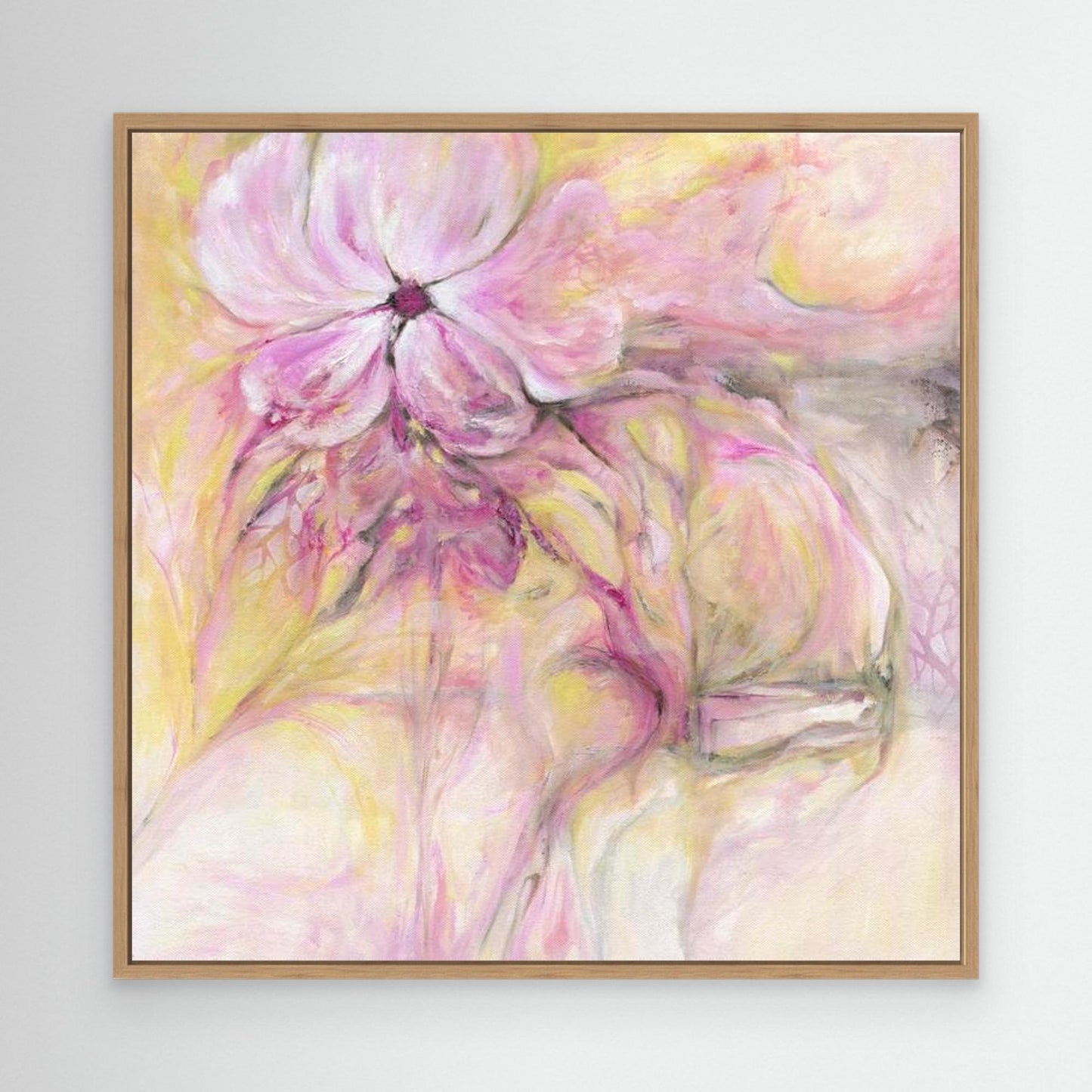 Through it all canvas art print by Kate Shephard in an oak wood frame