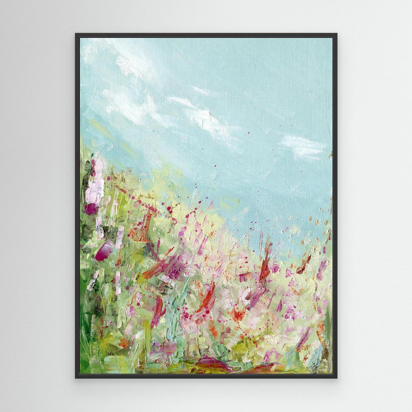 colours of the field in a black frame