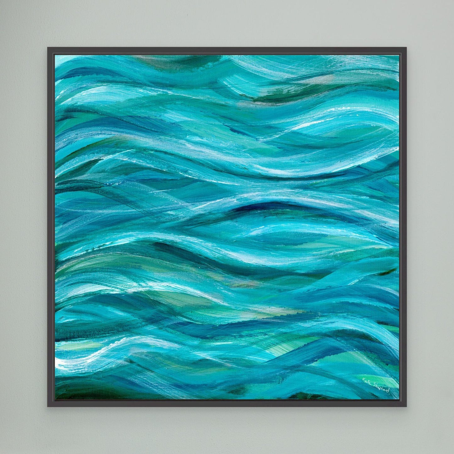 canvas - black float frame