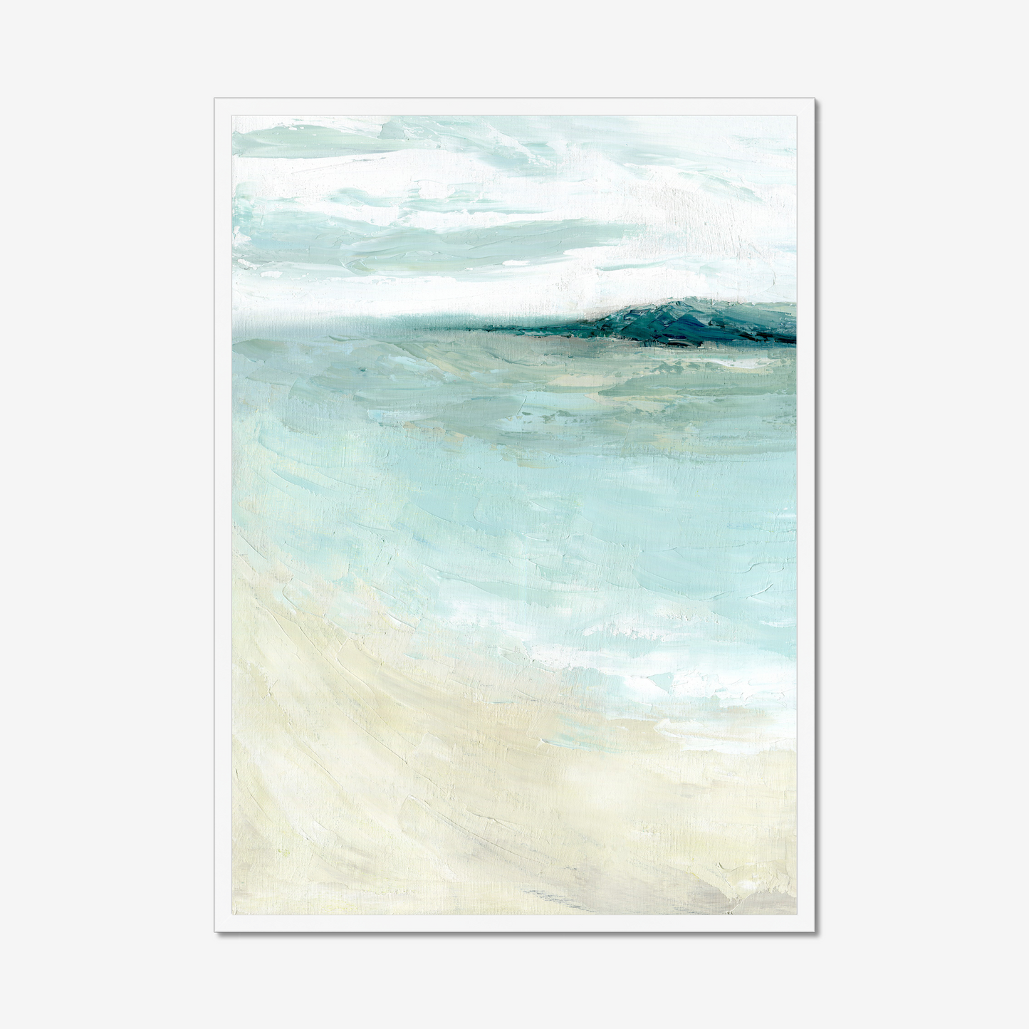 Bramble Bush Bay Shores - Idyllic Dorset Seascape Painting by Dorset Artist Kate Shephard