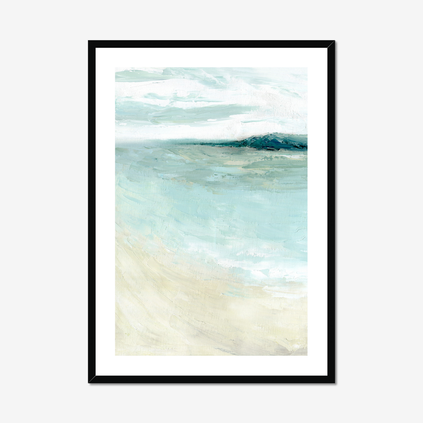 bramble bush bay print in a black frame