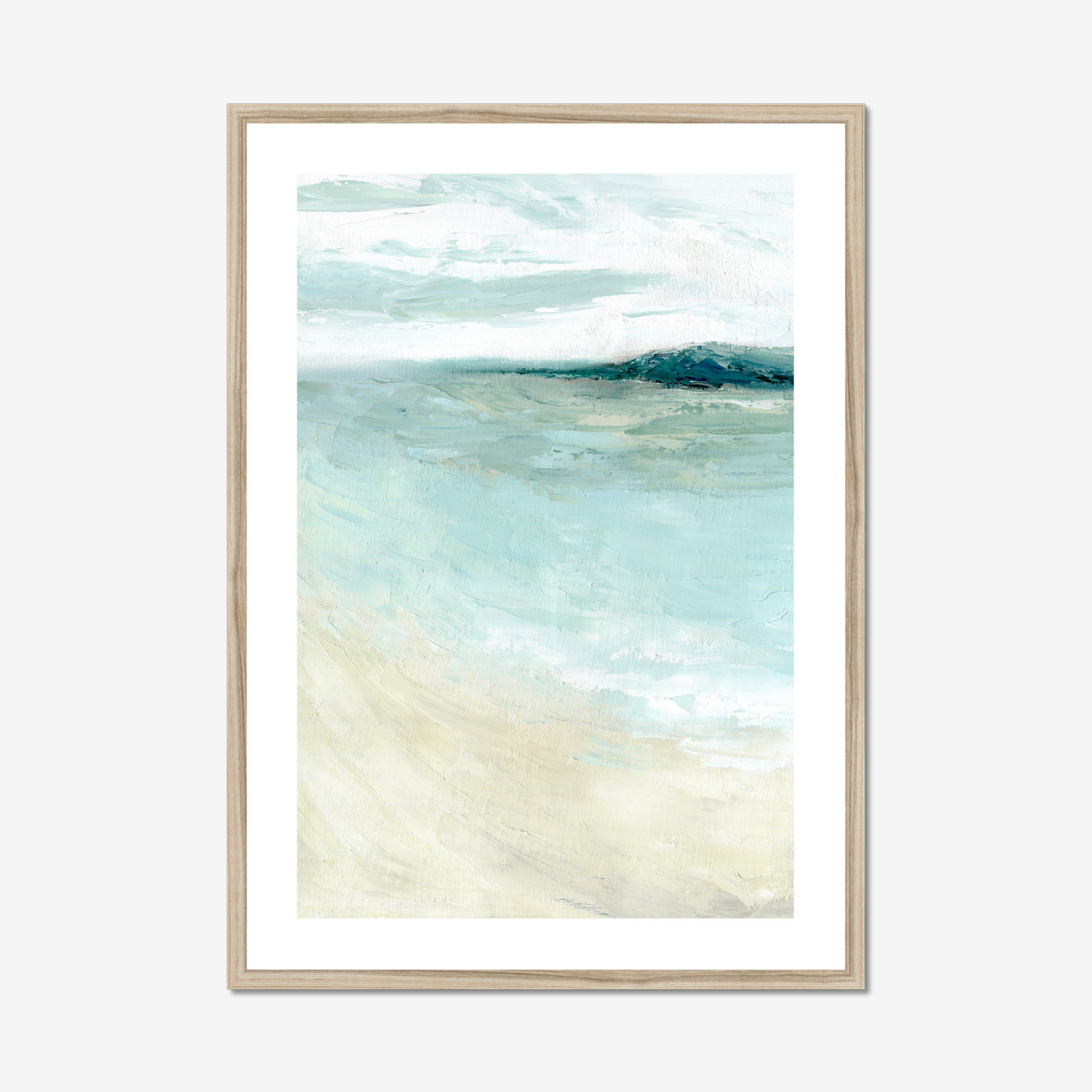 bramble bush bay print in a wood frame
