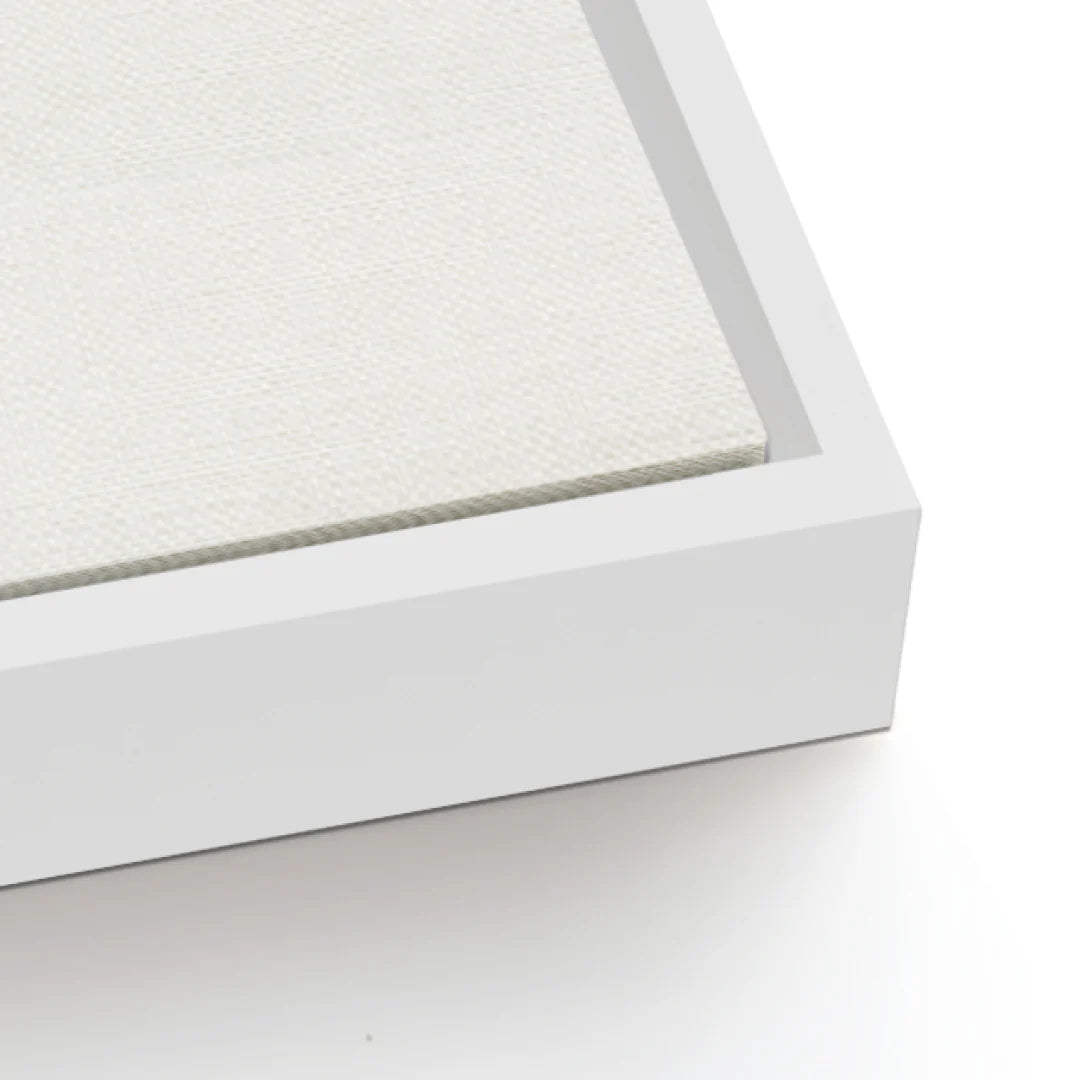 whie float frame example