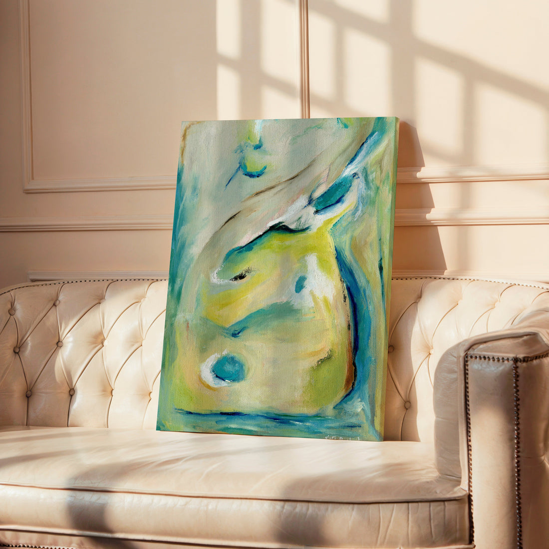 'True Colours' - Abstract canvas print bringing colour, joy and authentic energy to contemporary interiors.