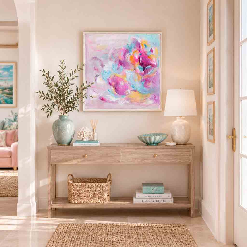 ‘Joy Looks Good On You’ - Original abstract painting on canvas, a vibrant and soulful piece for anyone who chooses joy on purpose.