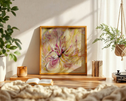 'In the Quiet Light' – delicate flowing abstract perfect for modern homes. One of my most energetic abstract art paintings