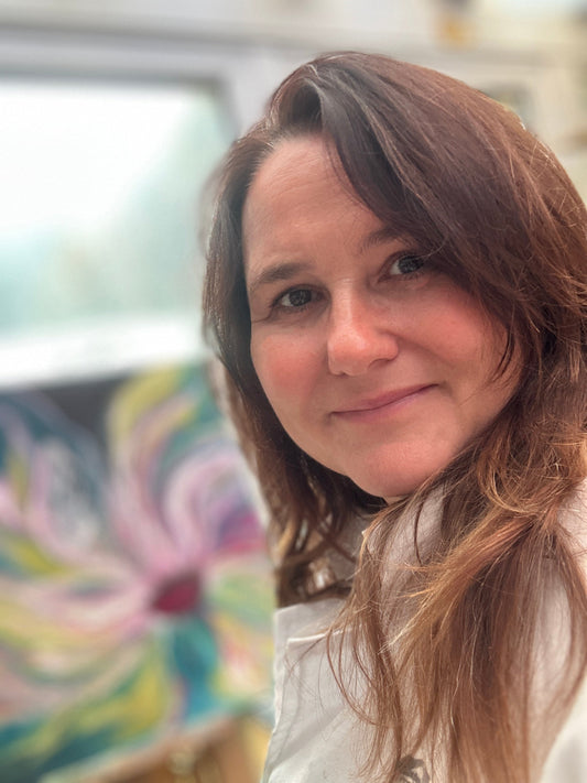 Kate Shephard Artist in the studio