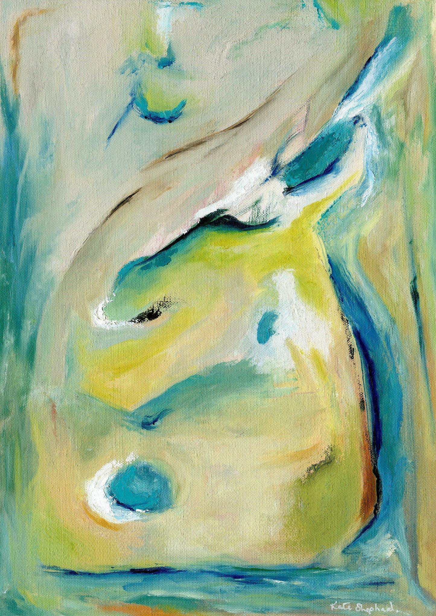 True Colours abstract fine art print about authenticity by Dorset Artist Kate Shephard