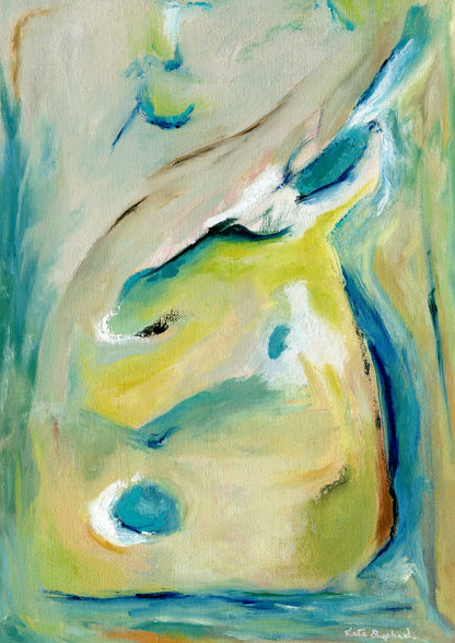 True Colours abstract fine art print about authenticity by Dorset Artist Kate Shephard