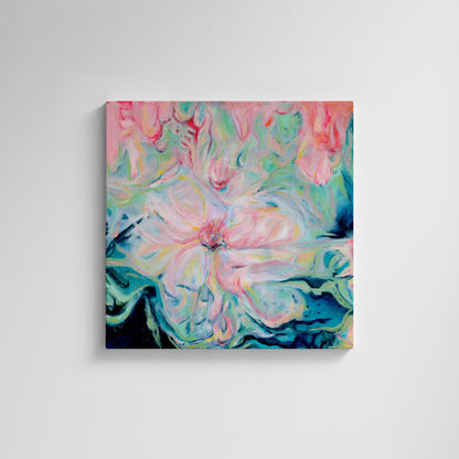 ‘Whispers of Spring’ – soothing pastel abstract print that feels light and fresh.