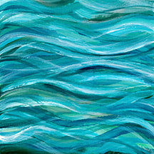 The sea beneath us is deep abstract art print by Dorset Artist Kate Shephard thumbnail image