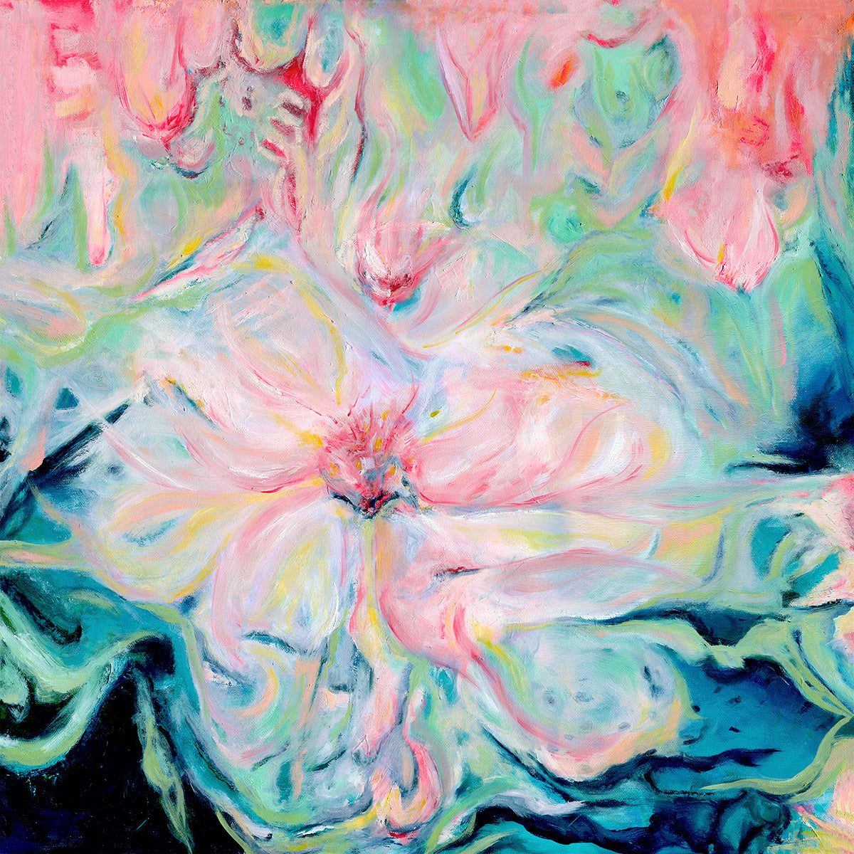 Whispers of spring abstract art print by Kate Shephard