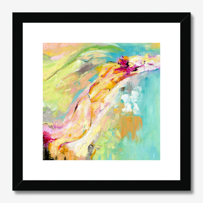 12x12" Endless Summer Art Print by Kate Shephard in a black frame