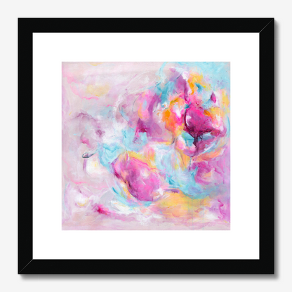 'Joy Looks Good On You' Fine Art Print by Christian Abstract Artist Kate Shephard from Dorset