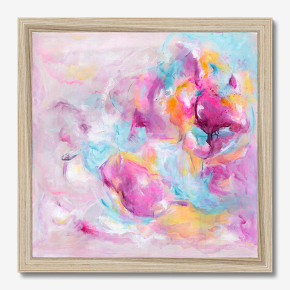 'Joy Looks Good On You' Fine Art Print by Christian Abstract Artist Kate Shephard from Dorset