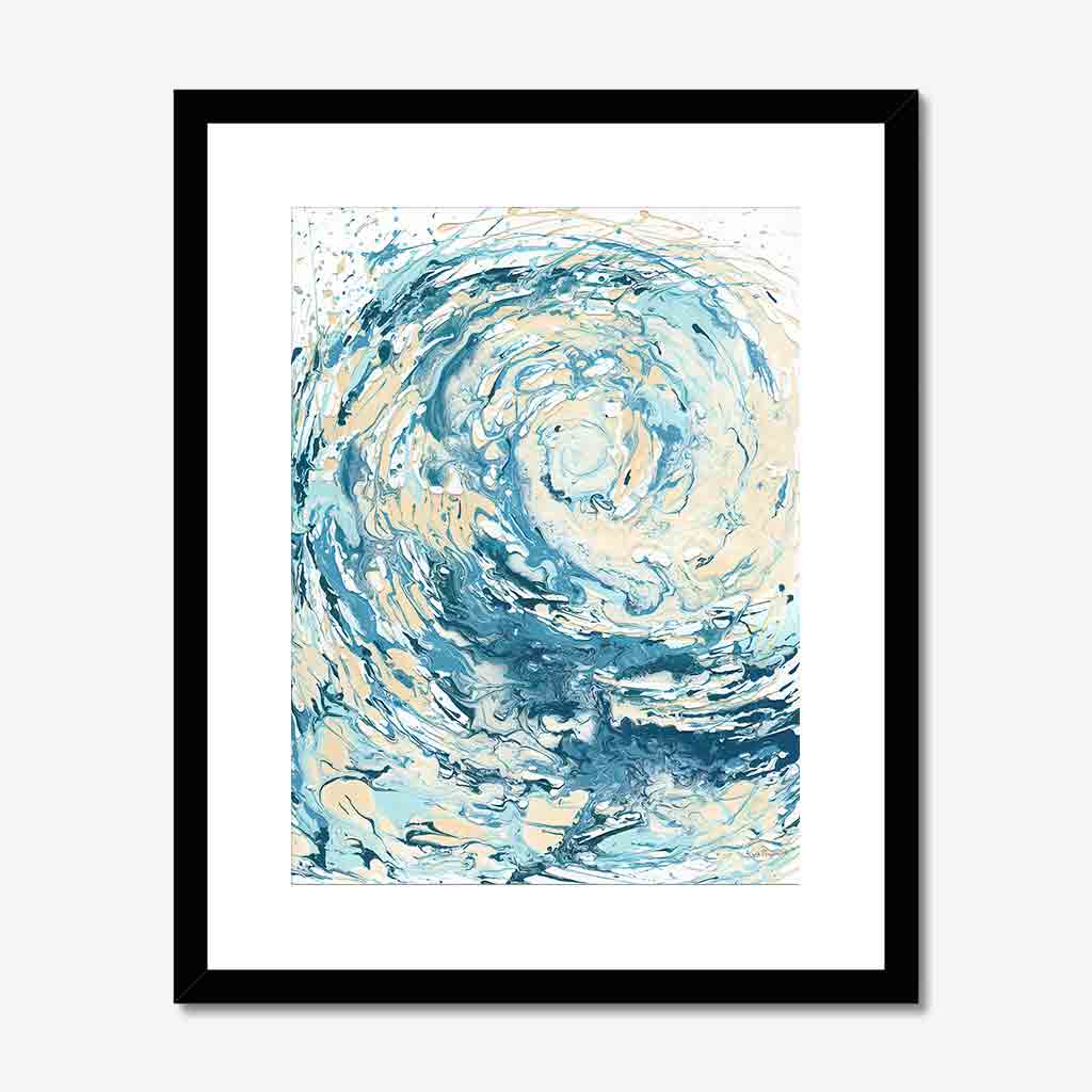 ‘Wave I’ - Abstract wave art print on fine art paper, bringing the calm and energy of the ocean indoors.