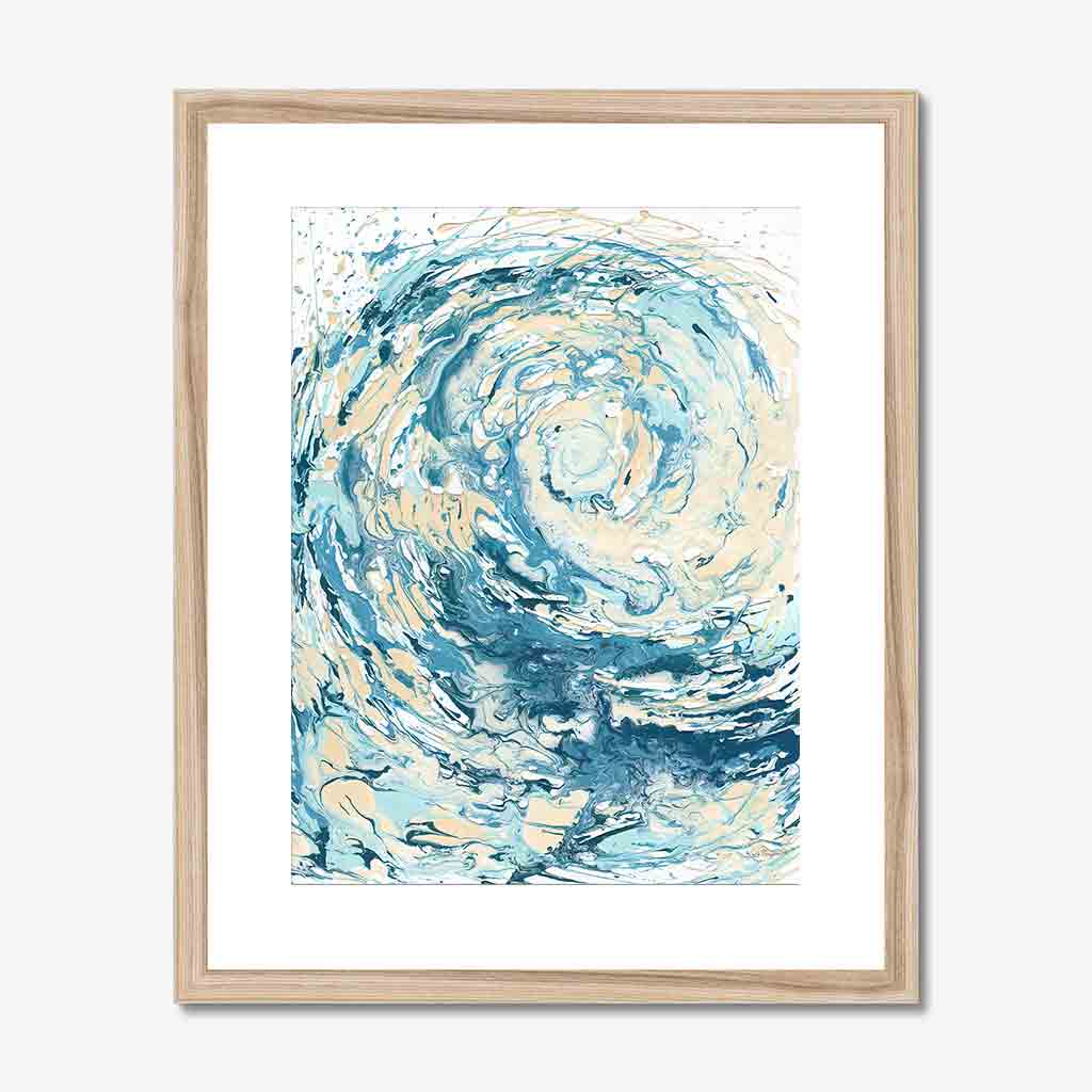 ‘Wave I’ - Abstract wave art print on fine art paper, bringing the calm and energy of the ocean indoors.