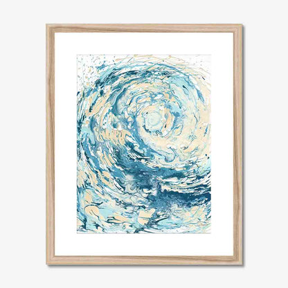 ‘Wave I’ - Abstract wave art print on fine art paper, bringing the calm and energy of the ocean indoors.
