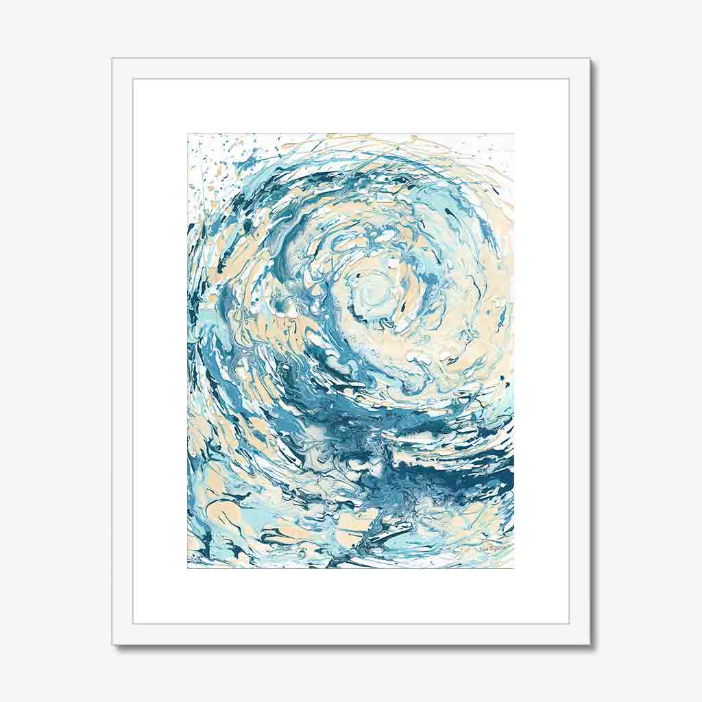 ‘Wave I’ - Abstract wave art print on fine art paper, bringing the calm and energy of the ocean indoors.