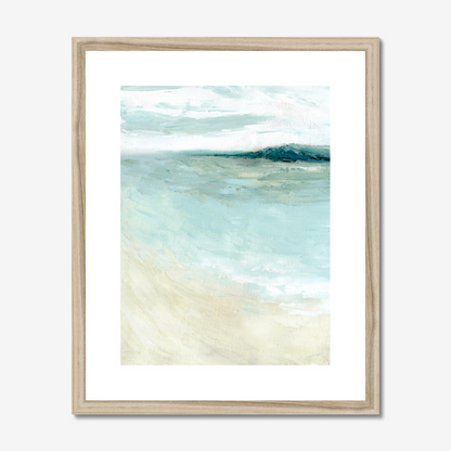16x20 bramble bush bay shores in natural wood frame