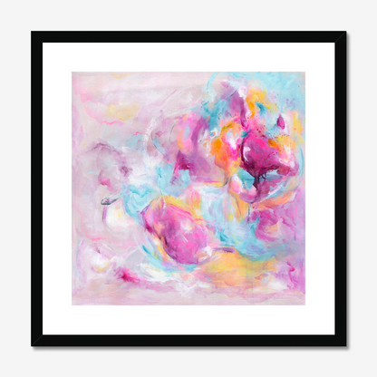'Joy Looks Good On You' Fine Art Print by Christian Abstract Artist Kate Shephard from Dorset