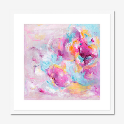 'Joy Looks Good On You' Fine Art Print by Christian Abstract Artist Kate Shephard from Dorset