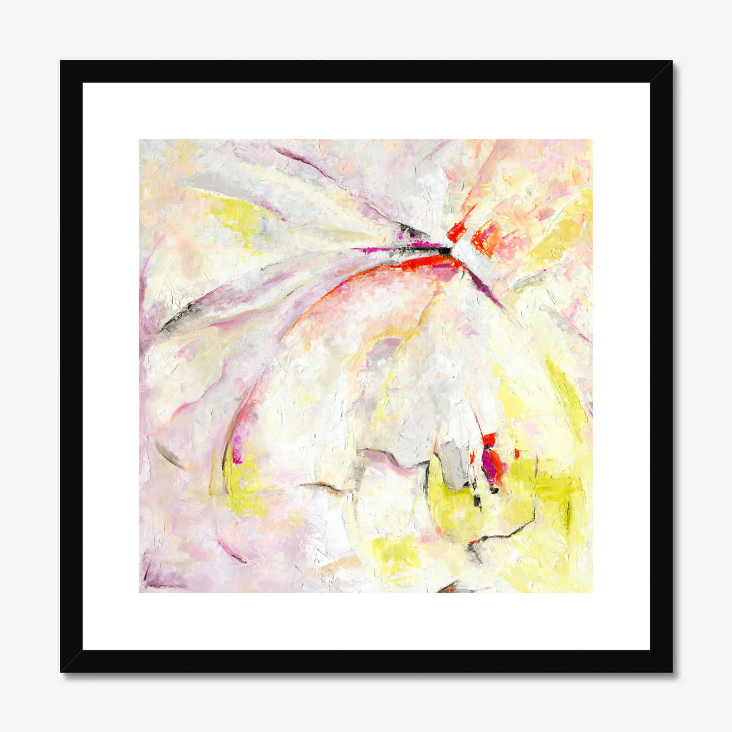 Taking Flight Abstract Fine Art Print by Kate Shephard in a black frame