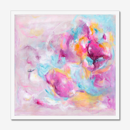 'Joy Looks Good On You' Fine Art Print by Christian Abstract Artist Kate Shephard from Dorset