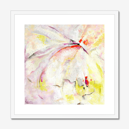 Taking Flight Abstract Fine Art Print by Kate Shephard in a white frame