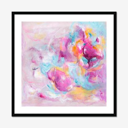 'Joy Looks Good On You' Fine Art Print by Christian Abstract Artist Kate Shephard from Dorset