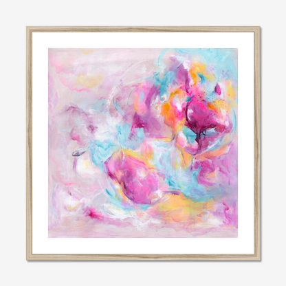 'Joy Looks Good On You' Fine Art Print by Christian Abstract Artist Kate Shephard from Dorset