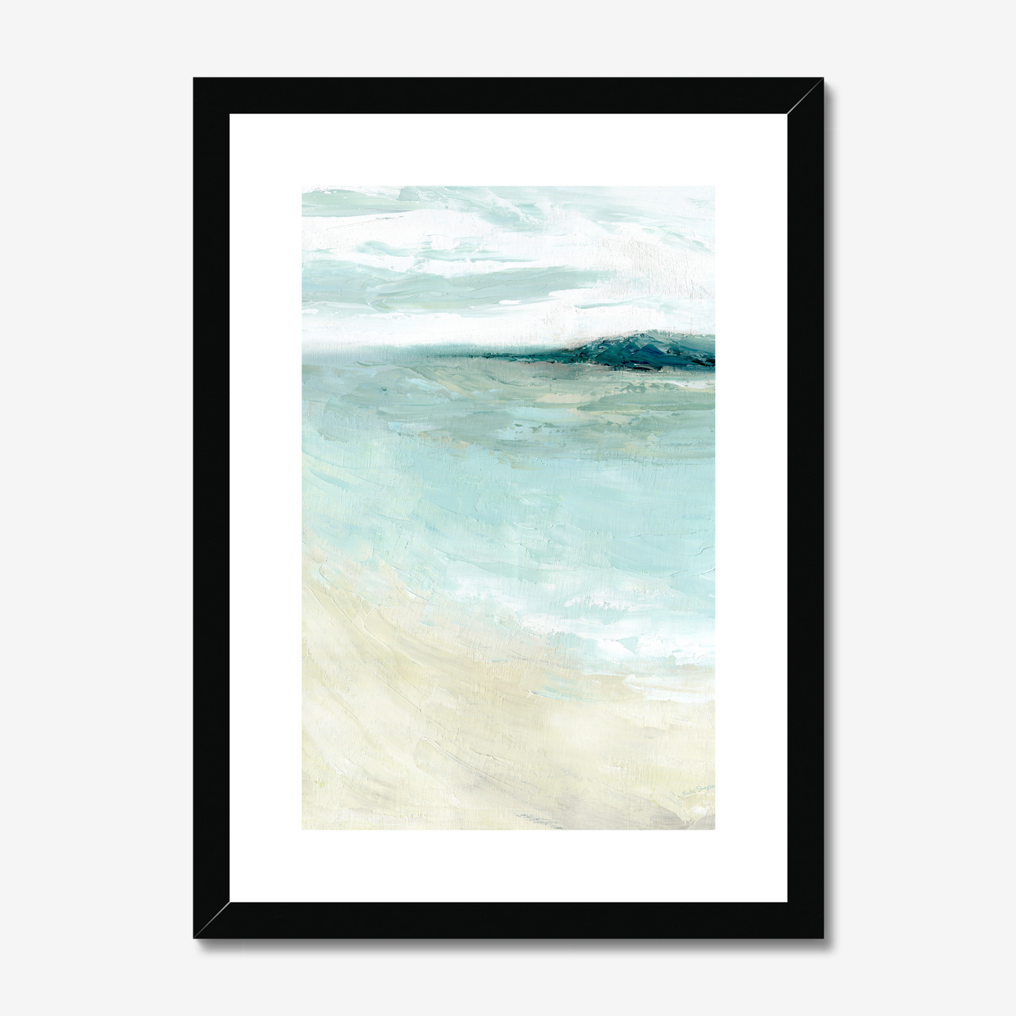 A3 bramble bush bay shores in black frame