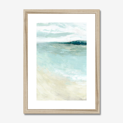 A3 bramble bush bay shores in natural wood frame