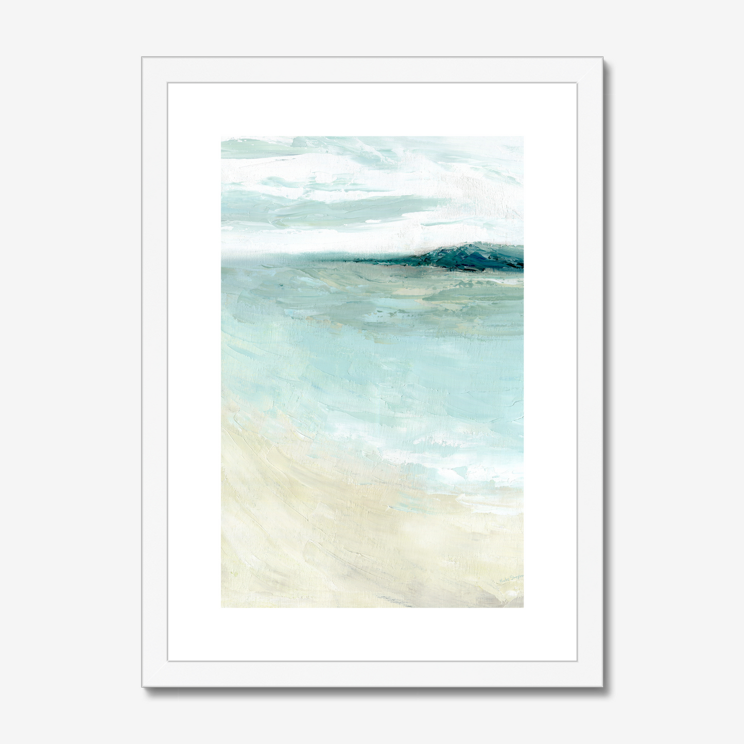 A3bramble bush bay shores in white wood frame