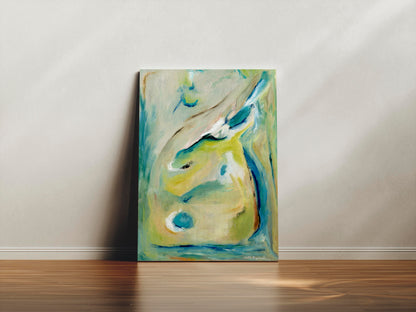 'True Colours' - Expressive abstract art print for women celebrating confidence and showing your authentic self.