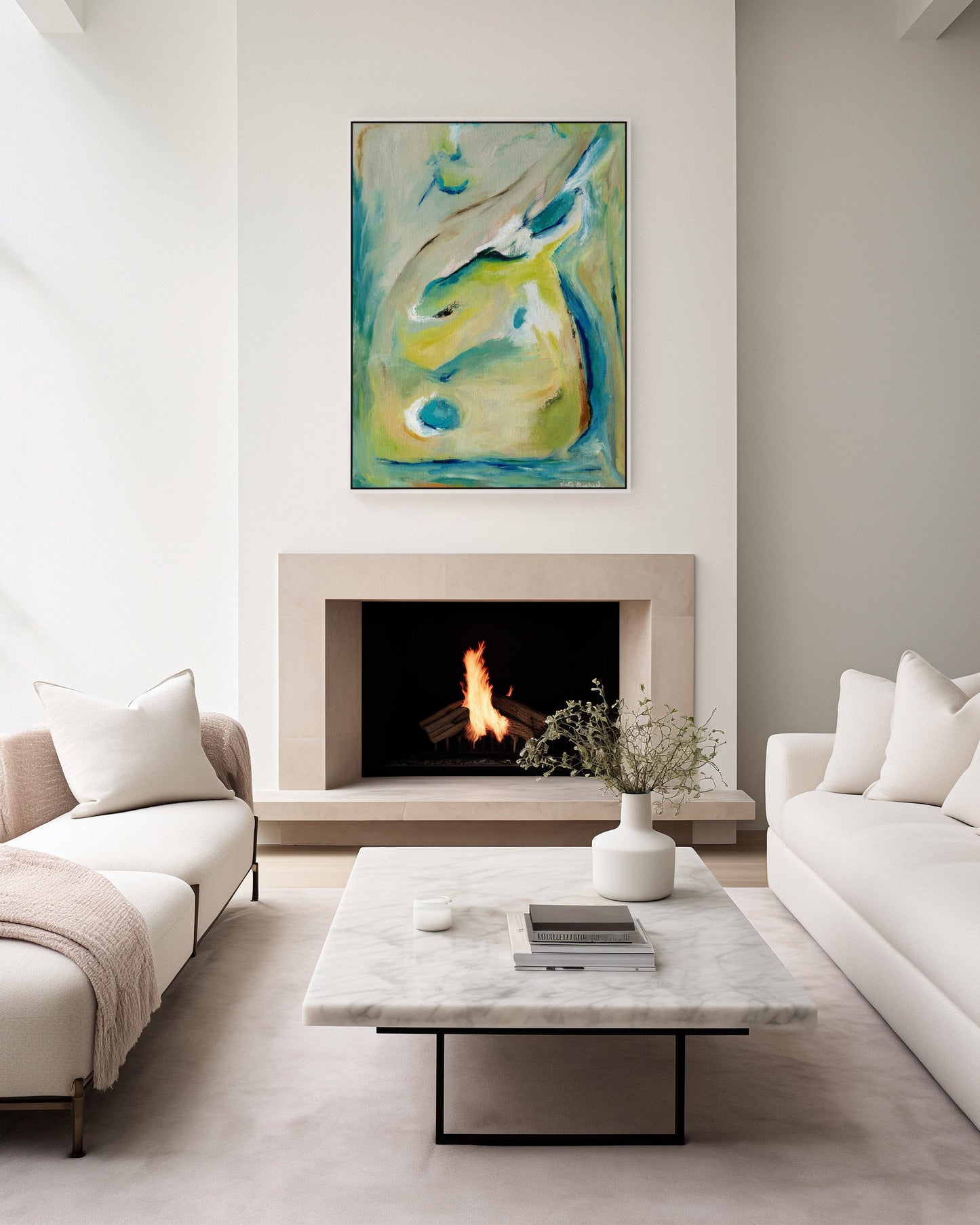 'True Colours' - Soulful abstract wall art inspired by the unapologetic beauty of peacock feathers and colours.