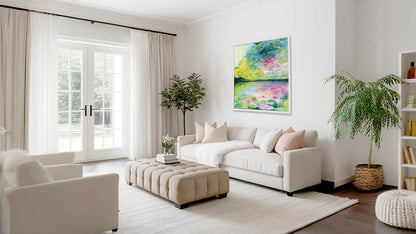 Kate Shephard Art banner image with echoes in still water painting