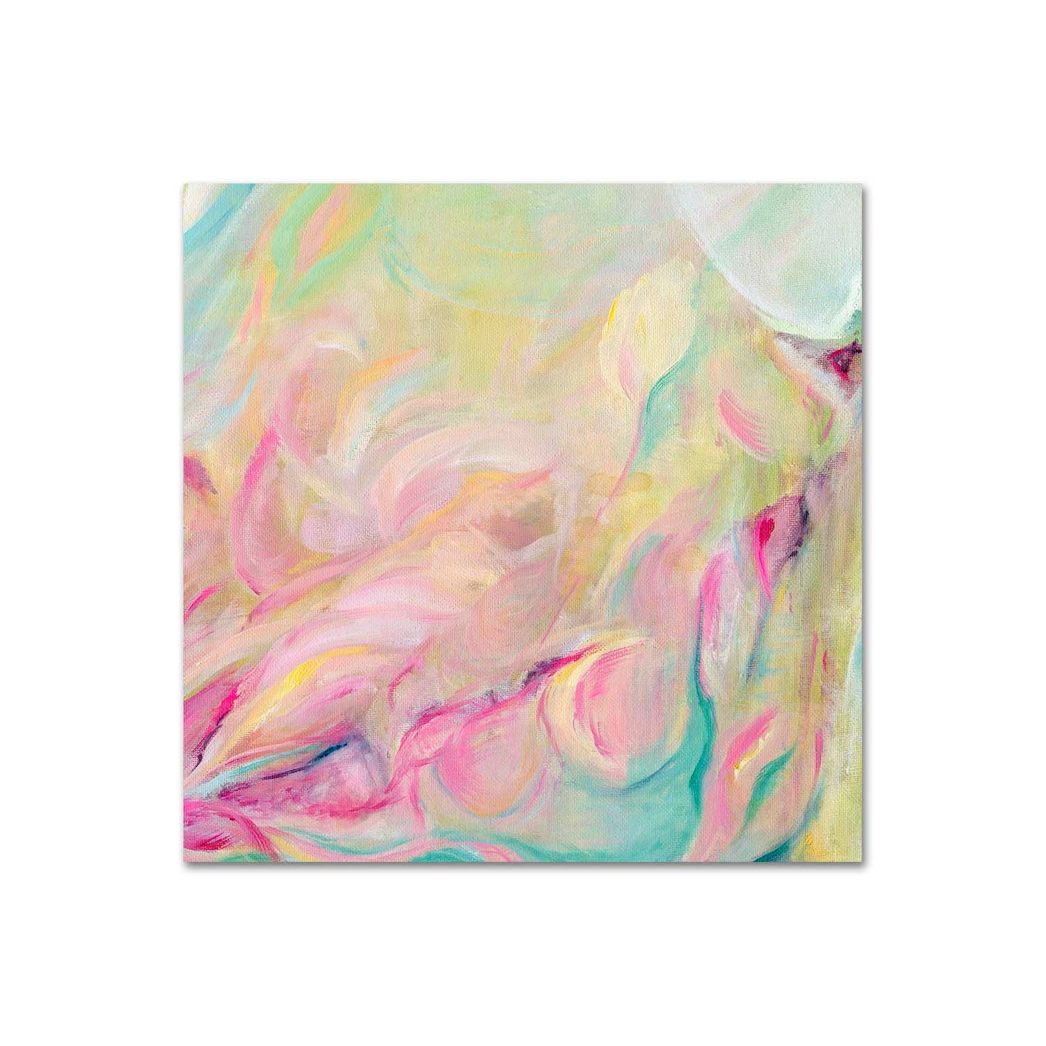 ‘Closer Than You Think’ – colourful calming artwork with soft sweeping strokes.